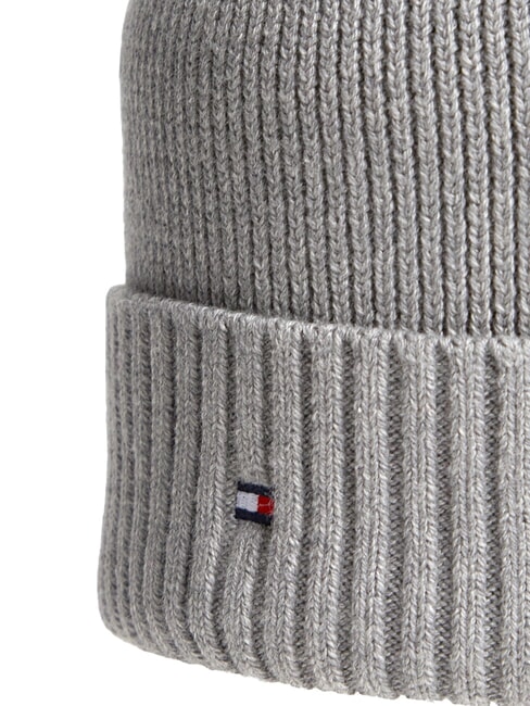 TH FLAG Baumwoll-Beanie-M&uuml;tze mit Umschlag mittelgraues Heidekraut - M&uuml;tzen/H&uuml;te