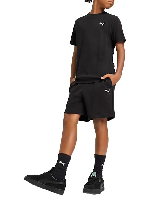 WARDROBE ESS Kurz&auml;rmeliges T-Shirt aus reiner Baumwolle Schwarz - Kinder-T-Shirt