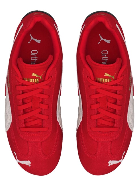 SPEEDCAT OG JR Ledersneakers f&uuml;r alle Zeiten rot-wei&szlig; - Kinderschuhe