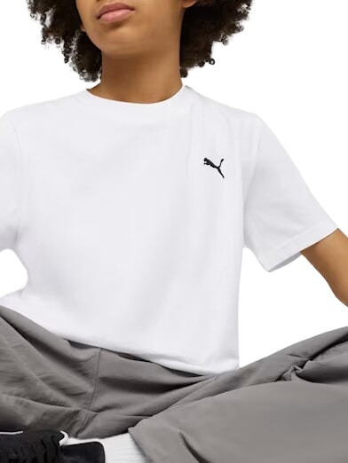 WARDROBE ESS Kurz&auml;rmeliges T-Shirt aus reiner Baumwolle Wei&szlig; - Kinder-T-Shirt