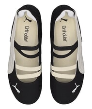PUMA SPEEDCAT BALLET SD JR Lederballerinas Schwarz-Wei&szlig;-Warmwei&szlig; - Kinderschuhe - 3