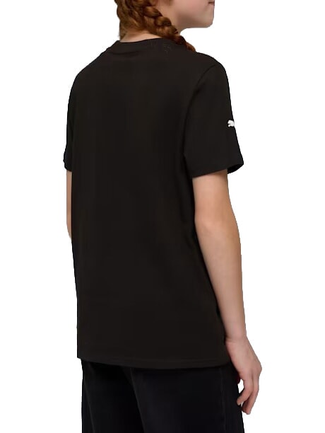 FERRARI Kurz&auml;rmeliges Baumwoll-T-Shirt Schwarz - Kinder-T-Shirt