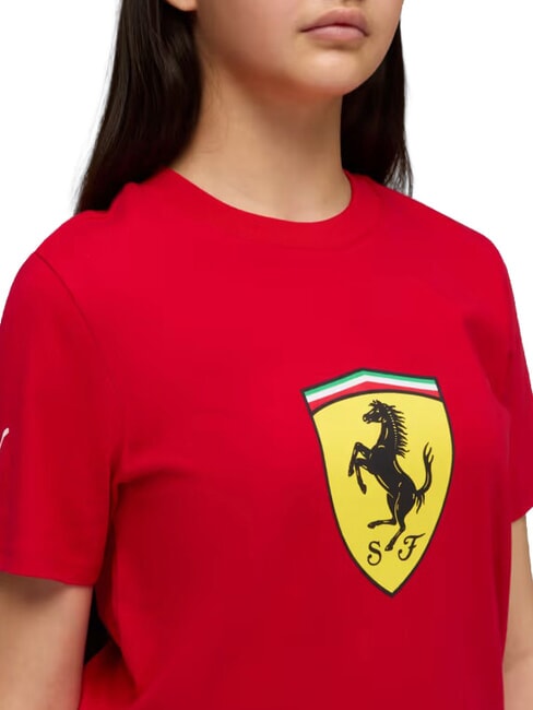 FERRARI Kurz&auml;rmeliges Baumwoll-T-Shirt Rennrot - Kinder-T-Shirt