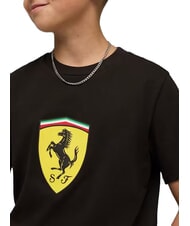 PUMA FERRARI Kurz&auml;rmeliges Baumwoll-T-Shirt Schwarz - Kinder-T-Shirt - 4