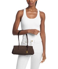 MICHAEL KORS LAILA Schultertasche, Leder Schokolade - Damentaschen - 2