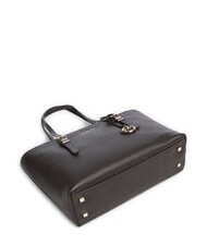 MICHAEL KORS QUINN Mittelgro&szlig;e Einkaufstasche aus Leder Schokolade - Damentaschen - 4