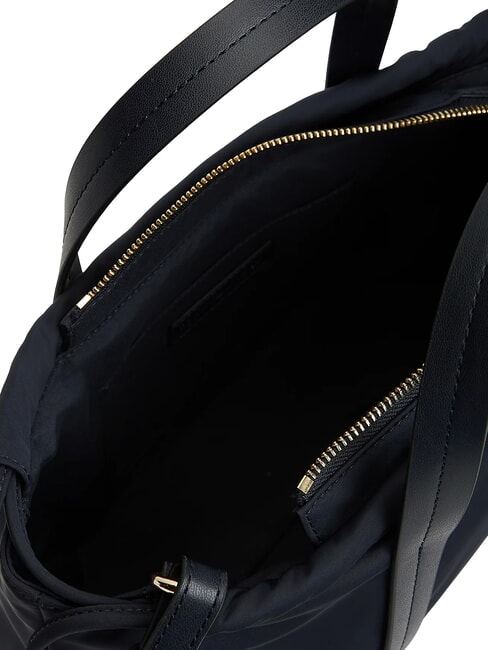 TH SOFT NYLON Handtasche mit Schulterriemen Raum blau - Damentaschen