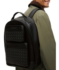 TOMMY HILFIGER TH MODERN Rucksack mit doppelter Vordertasche - Rucks&auml;cke f&uuml;r Schule &amp; Freizeit