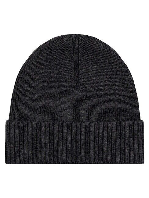 TH FLAG Baumwoll-Beanie-M&uuml;tze mit Umschlag anthrazit - M&uuml;tzen/H&uuml;te