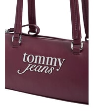 TOMMY HILFIGER TJW BOLD SCRIPT Schultertasche mit zwei Henkeln Rosenholzbraun - Damentaschen - 4
