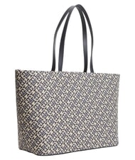 TOMMY HILFIGER TH JACQUARD Schultertasche Raum blau - Damentaschen - 3