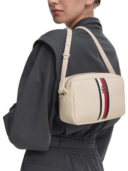 TH CORP Mini-Schultertasche f&uuml;r Kameras weiche Creme - Damentaschen