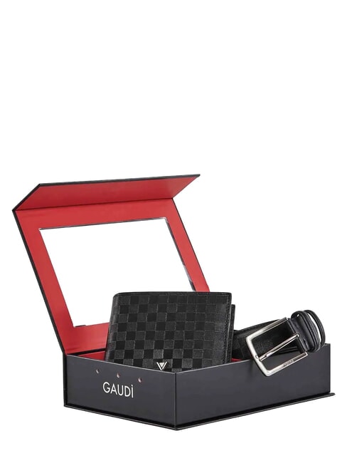 KIT Geldb&ouml;rse und Geldb&ouml;rsenbox SCHWARZ - Brieftaschen Herren