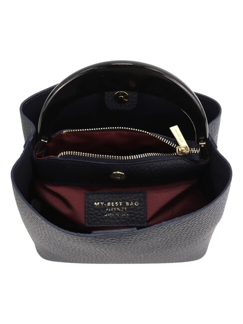 INGRID Handtasche mit Schulterriemen Blau - Damentaschen