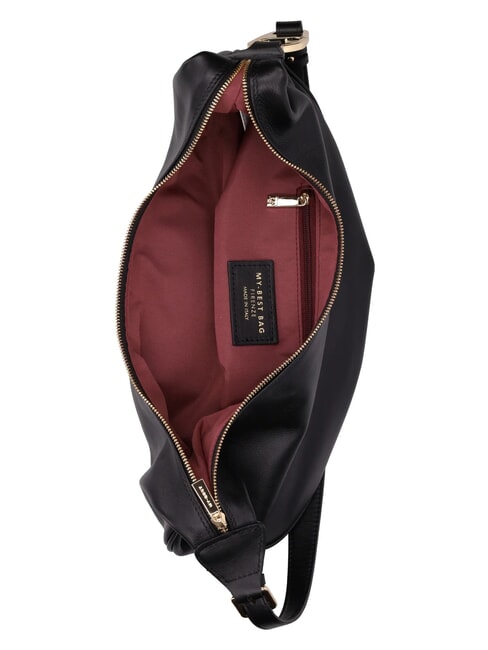 LEONIE Hobo-Tasche aus Leder nero - Damentaschen