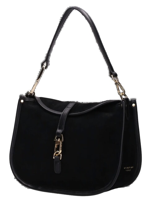 ATENA HOBO CARPET Schultertasche mit Schultergurt Schwarz - Damentaschen