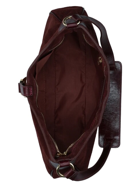 PARIS L Schultertasche mit Schultergurt dunkelbraun - Damentaschen