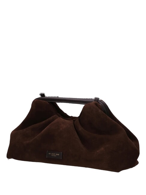 JANINE SUEDE L Handtasche mit Schulterriemen dunkelbraun - Damentaschen