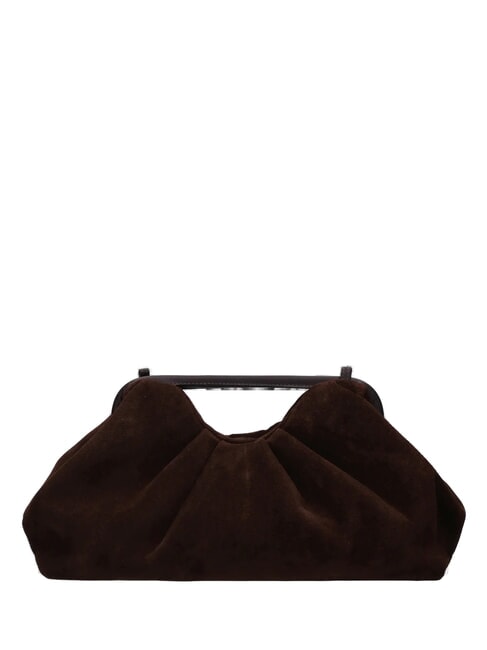 JANINE SUEDE L Handtasche mit Schulterriemen dunkelbraun - Damentaschen