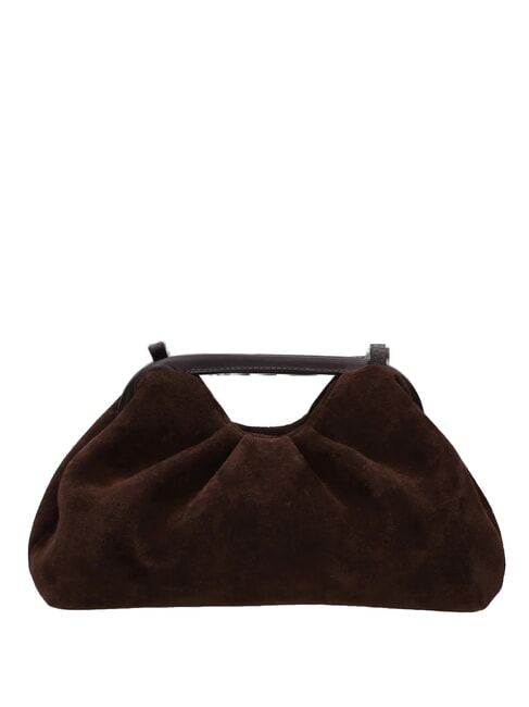 JANINE SUEDE Handtasche mit Schulterriemen dark brown - Damentaschen