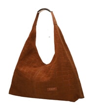 MY BEST BAG ELLISSE CROCO SUEDE Maxi-Schultertasche cognac - Damentaschen - 3