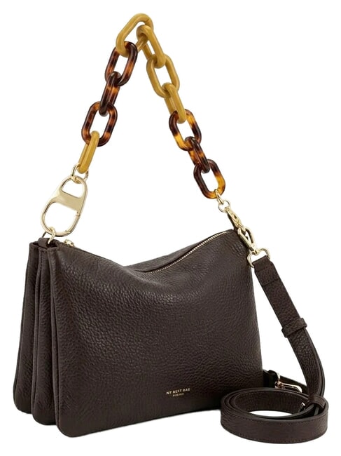 REFLEX MACRO DOLLARO Mini-Schultertasche mit Schultergurt dunkelbraun - Damentaschen
