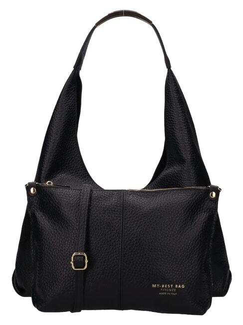 ELLISSE MACRO DOLLARO Schultertasche, Leder Schwarz - Damentaschen