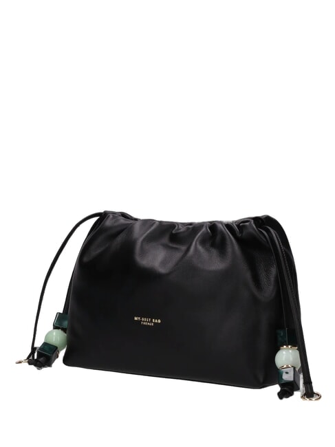 JOANNA SCILLA Schultertasche mit Schultergurt Schwarz - Damentaschen