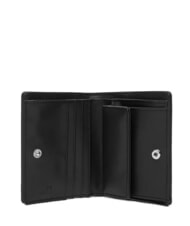 LOVE MOSCHINO QUILTED Mini-Geldb&ouml;rse schwarzer Lack - Brieftaschen Damen - 2