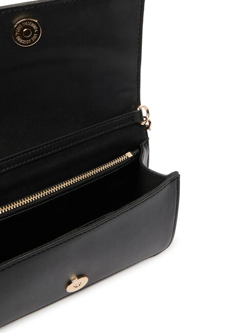 QUILTED Clutch / Geldb&ouml;rse mit Schulterriemen Schwarz - Brieftaschen Damen