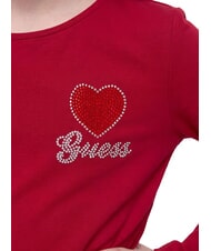 GUESS KIDS Lang&auml;rmeliges T-Shirt Rote-Bete-Saft - Kinder-T-Shirt - 4