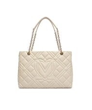 LOVE MOSCHINO QUILTED Umh&auml;ngetasche Elfenbein - Damentaschen - 3