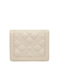 LOVE MOSCHINO QUILTED Mini-Geldb&ouml;rse Elfenbein - Brieftaschen Damen - 3