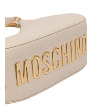 LOVE MOSCHINO GIANT Mini-Handtasche mit Schulterriemen Elfenbein - Damentaschen - 4