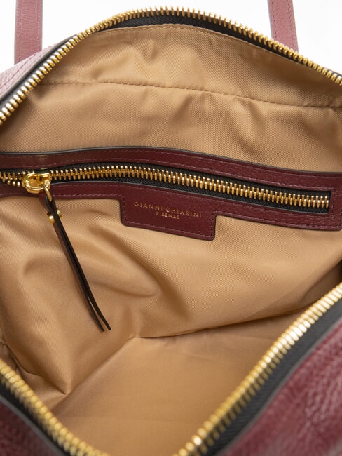 ARYNA Schultertasche aus Leder Weinbeere - Damentaschen