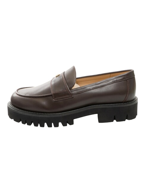 TANK Ledermokassins Schokolade - Damenschuhe