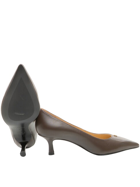 ATELIER  Lederdekollet&eacute; mit 5 cm Absatz Schokolade - Damenschuhe