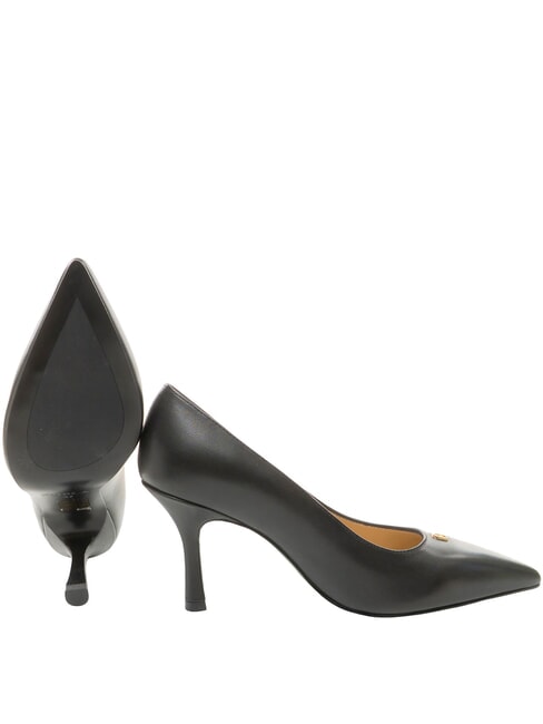 ATELIER  Lederdekollet&eacute;, 9 cm Absatz Schwarz - Damenschuhe