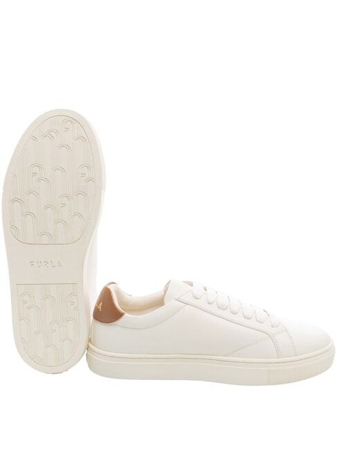 CITY Zweifarbige Sneaker Talkumpuder h + Cognac h - Damenschuhe