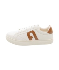 FURLA CITY Zweifarbige Sneaker Talkumpuder h + Cognac h - Damenschuhe - 3