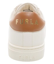 FURLA CITY Zweifarbige Sneaker Talkumpuder h + Cognac h - Damenschuhe - 4