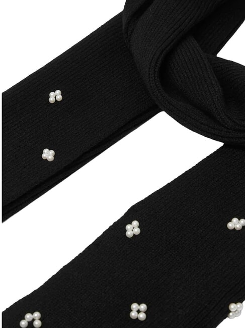 KNITTED Glitzerschal SCHWARZ - Schals