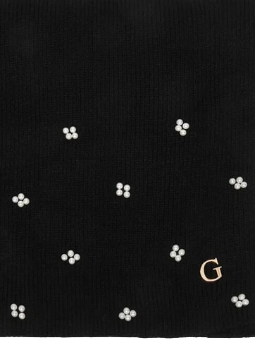 KNITTED Glitzerschal SCHWARZ - Schals