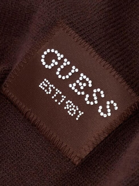 KNITTED Logo-Schal bitter braun - Schals