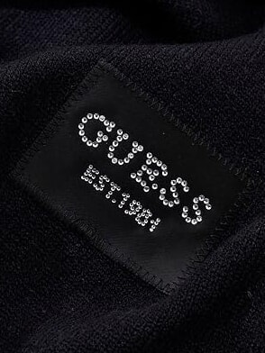 KNITTED Logo-Schal SCHWARZ - Schals