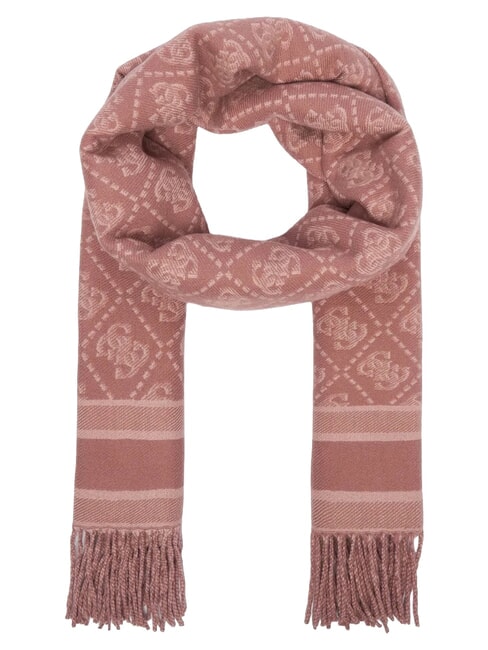 JACQUARD Schal mit Fransen Zimt-Logo - Schals