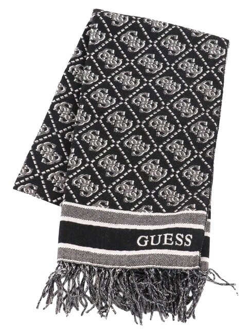 JACQUARD Schal mit Fransen schwarzes Logo - Schals