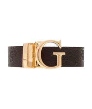 GUESS JENA Doppelseitiger G&uuml;rtel Knochenlogo/braunes Logo - G&uuml;rtel - 3