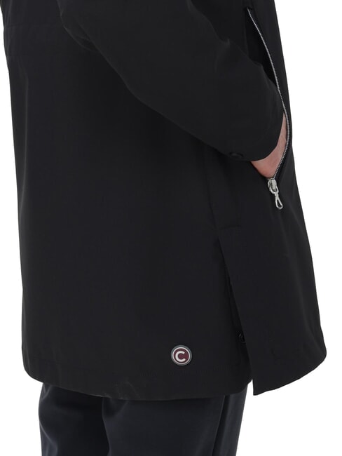NEWFUTURITY Lange, leichte Jacke mit Kapuze Schwarz - Damenjacken