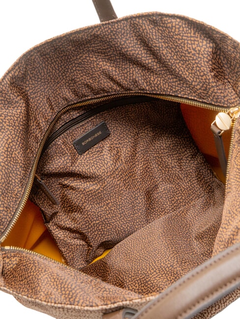 B-ESCAPE Handtasche mit Schulterriemen beige/kastanienbraun - Damentaschen